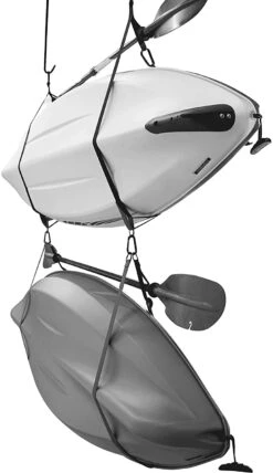 Kayak And SUP Storage Straps -Pelican Systemedesanglederangementdoublepourkayak Pourinterieuretexterieur Cintrespourplanchedepaddle Livreavecclipdepagaie PS1954